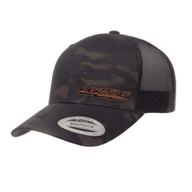 1993-04 Ford SVT Lightning F150 Truck Logo Leather Side Panel Patch YP 6606 Snapback Trucker Fitted Cap Multicam Black