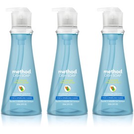 Method Naturally Derived Dish Soap Pump, Sea Minerals, 18 Fl Oz (Pack of 3)