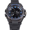 Waterproof Wristwatch Transparent Cover LED Luminous Wristwatch for Gentlemen Black