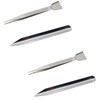 GZWZH 1 Set Tweezers with Spatula Gemstone Holder 2PCS Slotted