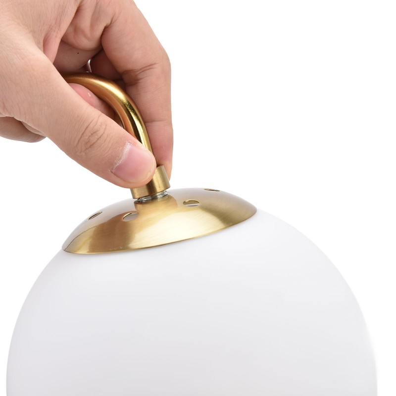 Nordic Modern E27 Glass Ball LED Wall Light Frosted Texture