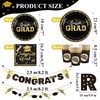 EASY JOY 70PC Graduation 2024 Decor - Black & Gold