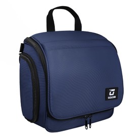 Goloni 10-Compartment Hanging Travel Toiletry Bag for Men & Women - Large Makeup & Toiletries Organizer with Smooth Zippers,XXL Swivel Metal Hook - Perfect for Travel, Camping, and Daily Use