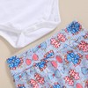 Bonangber Newborn 4th of July Outfit Girl American Babe Onesie