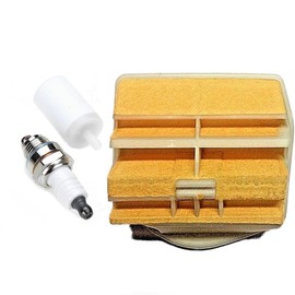 Air Filter Parts Kit, Air Filter Fuel Filter Spark Plug Kits for Husqvarna 445, 450, 450 Rancher and Chainsaw