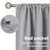 BGment Light Grey Blackout Curtains 45 Inch Length for Bedroom