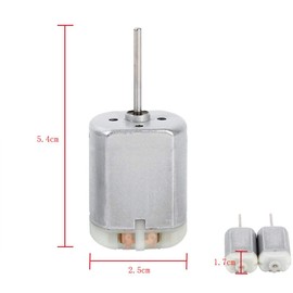 2 piezas/par 22mm D Motor de actuador de bloqueo de puerta de eje plano, Keenso 12V DC Motor de actuador de bloqueo de puerta de coche Reparación FC-280SC-20150 Eje largo