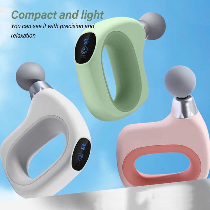 Mini Massage Gun Intelligent USB Portable Adjustable 12 Gears Percussion