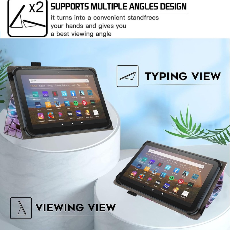 Pudiceva Universal 10 10.1 Inch Android Tablet Case,Slim Folding Stand