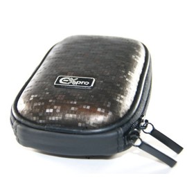 Ex-Pro® Expression Collection - Bronze Matrix - Hard Clam Shock proof Digital Camera Case Bag CR5086F for Panasonic Lumix DMC-F1, DMC-F3, DMC-FP1, DMC-FP2, DMC-FP3, DMC-FP8, DMC-FS2, DMC-FS3, DMC-FS5, DMC-FS7, DMC-FS11, DMC-FS12, DMC-FS15, DMC-FS20, DMC-