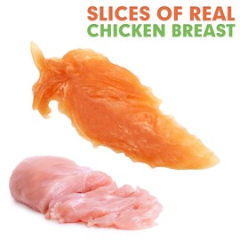 MON2SUN Chicken Jerky Dog Treats Made with Chicken Breast, High Protein & Grain Free, Training Treats for Small to Large Dogs (Chicken, 21 Ounce -Pack of 1)