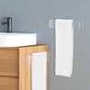 NiHome Wall Mount Clear Acrylic Hand Towel Racks 2-Pack for