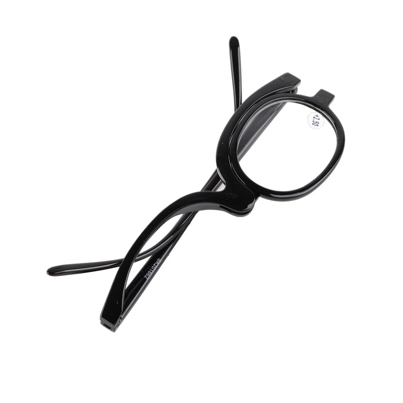 Magnifying Eye Makeup Glasses Women Stylish Flip Down Lens Cosmetic