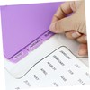 STOBOK 6 Ring Binder Tab Dividers A6 Notebook Separators Pp