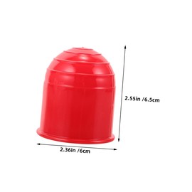 Ciieeo 2pcs Trailer Hitch Ball Caps Durable Towing Hitch Ball Protector Covers for Rvs and Car Trailers Easy Installation Stylish Red Design