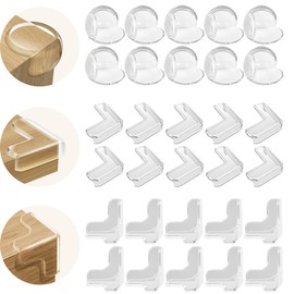 Cseece Corner Protectors Child Safety, 30Pack Table Corner Protectors for Baby, Baby Proofing Edge Guards, Safety Edge Protectors for Kids, Corner Guards for for Furniture Against Sharp Corners