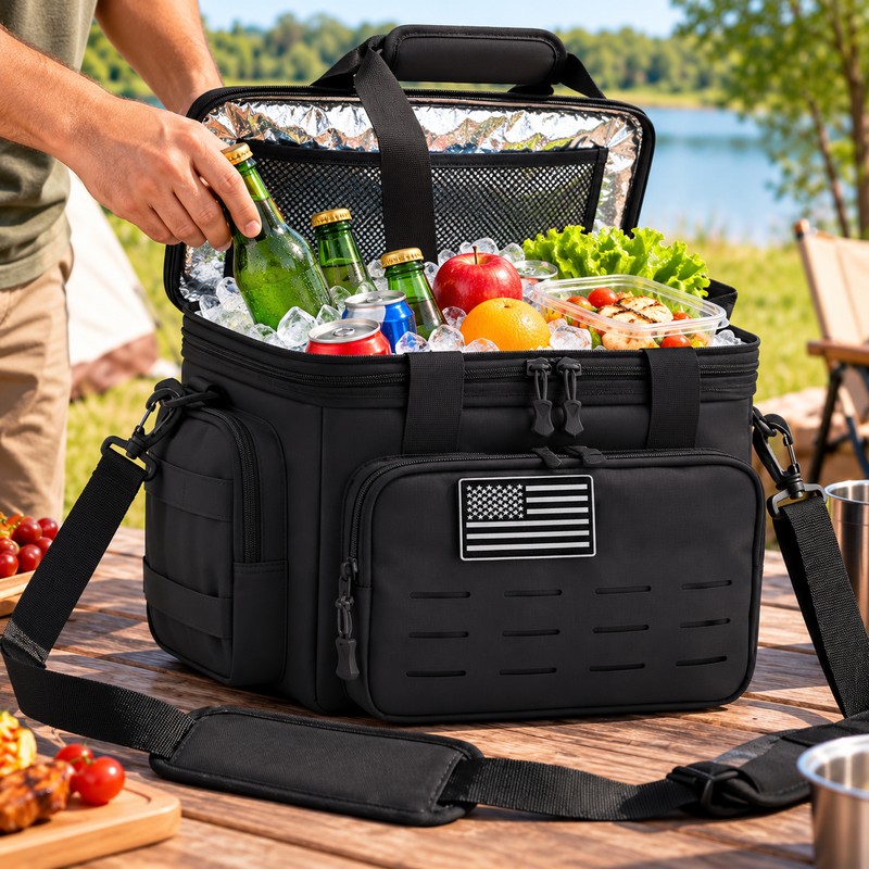18L Insulated Cooler Bag for Camping and Picnics – Expandable