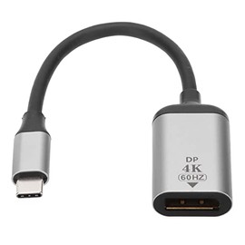 Adaptador de Tipo C a DP, Convertidor de Tipo C a DisplayPort Adaptador de Tipo C a DP, Compatible con 4K a 60 Hz / 3D, para Interfaz Tipo C 3.1 Compa
