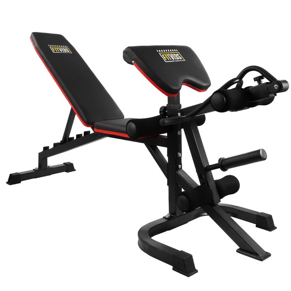 Fitvids Adjustable Weight Bench, Workout Bench for Home Gym, Adjustable