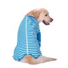 Large Dog Clothes,Dog Pajamas Flexible Breathable Zipper Soft Cotton Striped