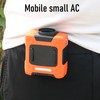 Greensen 10.000 MAh USB-Hüftventilator mit Trageband, Integrierter Typ-C-Eingangsanschluss, 3-Gang-LED-Licht, Nackenventilator,