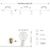 JONATHAN Y JYL8700B 25-Light Indoor/Outdoor 25 ft. Contemporary Rustic Incandescent