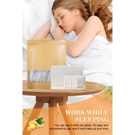 TEWEAE Foot Pads - (60Pads) Ginger Foot Pads, Pure Natural Bamboo Vinegar Ginger Powder Foot Paches, Overnight Foot Pads for Travel or Home Use.