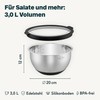 SILBERTHAL Stainless Steel Bowl with Lid - 3L Mixing Bowls