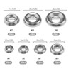 VGOL 170pcs Stainless Steel Cup Countersunk Washers #4#6#8#10#12#14#16 Cup Washer