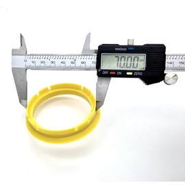 4x Centring Rings 70.0-60.1 I 70.0 to 60.1 Light Yellow Centring Ring