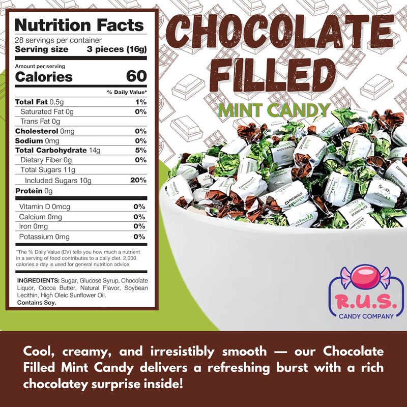 RUS Candy Company Chocolate Filled Mint Hard Candy – About