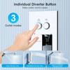 Shower System Shower Faucet Set with Push-Button Diverter and Wall