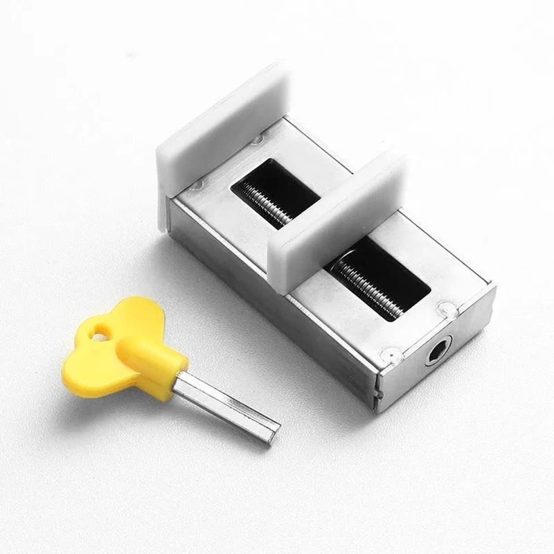WANLIAN 1PCS Door Window Lock Stopper Adjustable Thick Sliding Safety