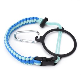 HYDRO CELL Wide Mouth Paracord Handle - Strap Carrier with Safety Ring and Carabiner. Compatible with 14, 18, 24, 32, 40, and 64 oz Stainless Steel Water Bottles