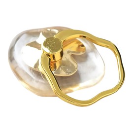 FLOWERING SAR0089-GD Smartphone Ring, Plump x Plump (Gold) [For Various Smartphones]