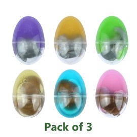 eMKay® Pack of 3 Mini Alien Eggs | Surprise Squishy Alien in Gooey Slime Putty | Kids Party Bag Fillers, Lucky Dip Toys, Birthday Gifts | 5.8cm Novelty Alien Egg Toy for Boys & Girls