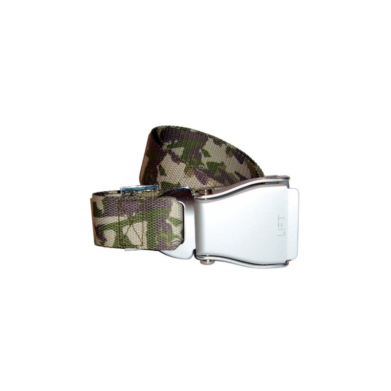 Skybelt Aircraft Belt Silver/Camouflage Airline Seat Belt, camouflage