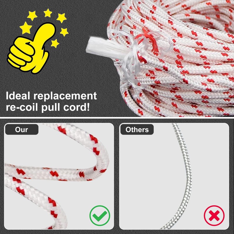 10 Meters 3 mm Starter Rope Lawn Mower Pull Rope
