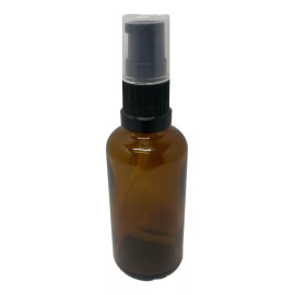 meliars Frasco Dosificador 50 Ml Ámbar Bomba Negra (50 Pzs)