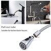 PHYXON Chrome Kitchen Faucet Spray Hose Replacement, 59-Inch EPDM Spray