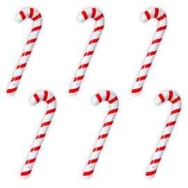 Joliyoou Inflatable Candy Canes for Christmas Decorations, Candy Canes Balloons for Party Decorations, Outdoor Candy Canes Decorations, 6 PCS