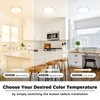 zemty LED Ceiling Light Fixture 6.5 Inch, 12W 1200lm Light