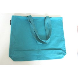 Lancôme Lancome Summer Tote Canvas Large Beach Bag in Dark Red / Blue-green - Blue-green