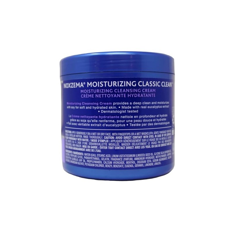 Noxzema Classic Clean, Moisturizing Cleansing Cream 12 Oz (Pack of