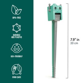 Genuine Fred MUNCHTIME Robot Chopsticks , Picky Eater Solutions , Beginner Kids Reusable Chopsticks , Animated, Interactive Design , Fun Gift for Kids