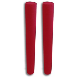 36" Pair of Boat Trailer Guide Pole Pad and Cover - Heavy Duty Canvas - Capped Ends - UV Treated - Made in USA - RED