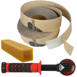 Black Diamond Self Adhesive Grip Tape - Anti Slip Traction Tape - Non Skid Tape - Anti Slip Tape Grippy Strips for Stairs, Ramps, Boat Grip 2" x 20' Clear with Cleaning Stick and Application Tool