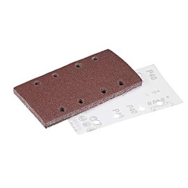 MACHSWON 40 Grit Sanding Sheet Sander Sandpaper Hook and Loop Pads 8 Holes Pack of 10 for 1/3 Sanders