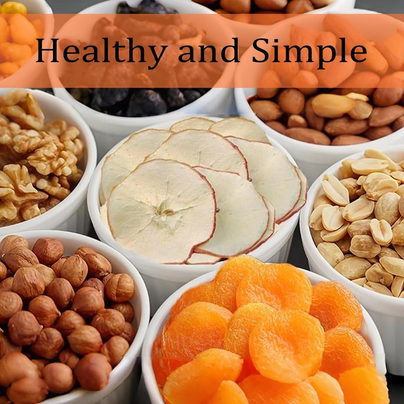Sliced Apples, Apple Slices, Dried Apples-No Sugar Added, Natural Sweetness,