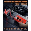 Beiguoo 4000A Jump Starter with Air Compressor, Portable Car Battery